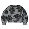 KIDS Little Creative Factory Neoprene Sweatshirt - Grey Melange/Black - Thumbnail 1