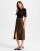 Veronica Beard Alexie Suede Midi Skirt - Thumbnail 3