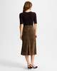 Veronica Beard Alexie Suede Midi Skirt - Thumbnail 4