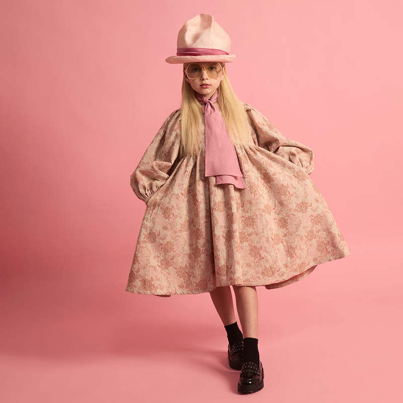 KIDS Little Creative Factory Wildflower Dress - Pink