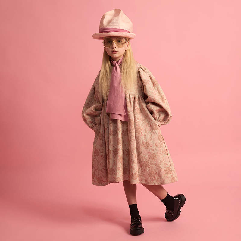 KIDS Little Creative Factory Wildflower Dress - Pink