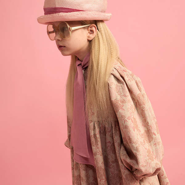 KIDS Little Creative Factory Wildflower Dress - Pink