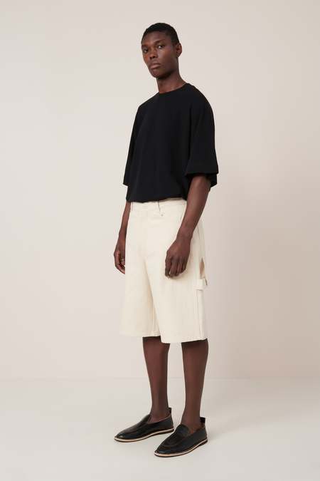 Saint Michael Embroidered Boxing Shorts - Black | Garmentory