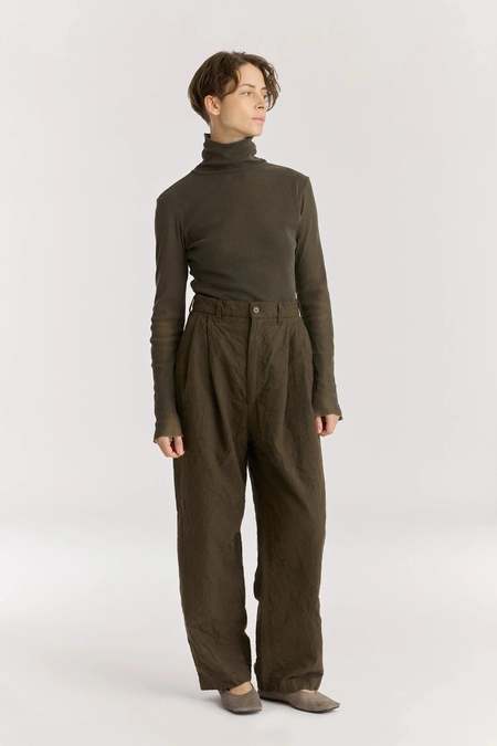 Auralee Organic Cotton Velour Pants - Light Brown | Garmentory