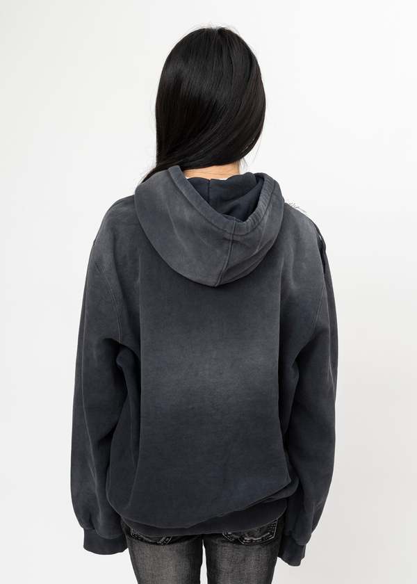 Doublet Embroidered Chain Zip-Up Hoodie - Black | Garmentory