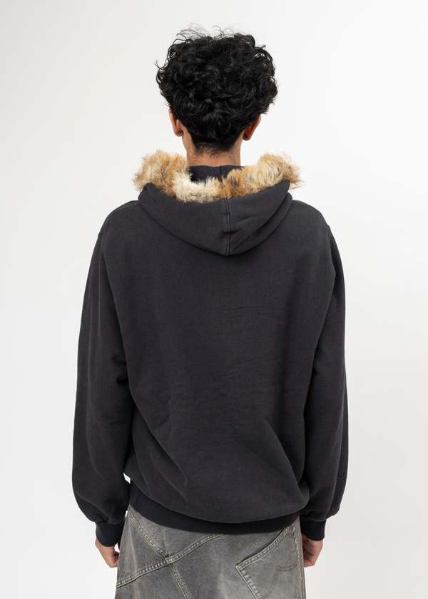 トップス doublet 25aw FURRY COLLAR ZIP-UP FURRY COLLAR ZIP-UP HOODIE-ファーリーカラージップアップフーディー