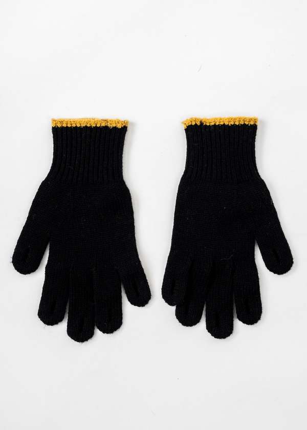 Doublet Knit Gloves With Rings - Black | Garmentory