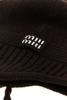 MIU MIU Earflap Cap Hat - Dark Brown - Thumbnail 2