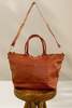 Pink Haley Ellie Handmade Leather Tote - Thumbnail 3