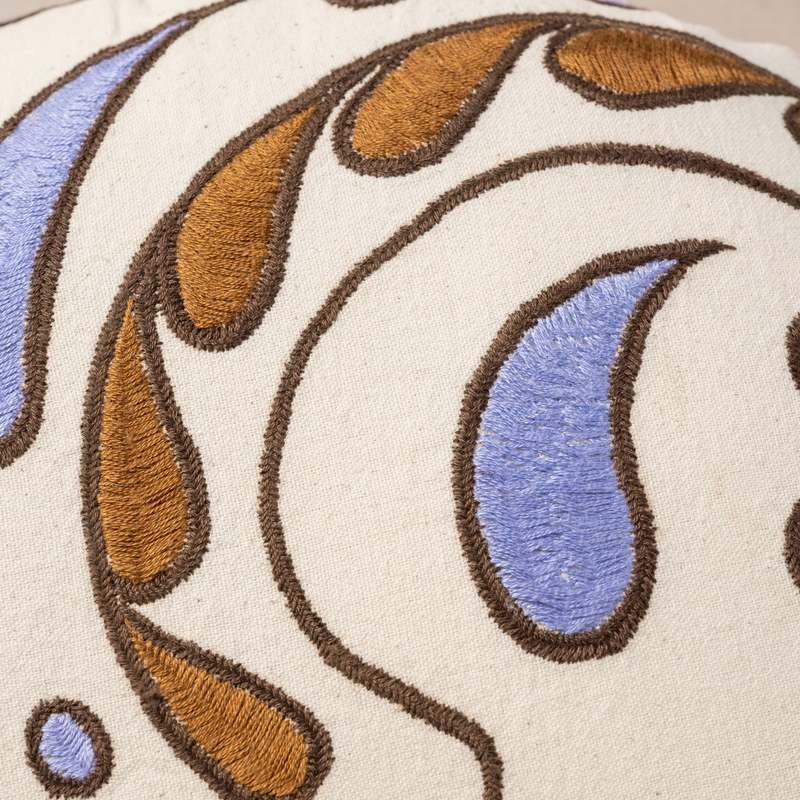 Ten Thousand Villages Embroidered Cat Pillow - Thumbnail 5