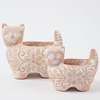 Ten Thousand Villages Garden Kitty Planter - Thumbnail 1
