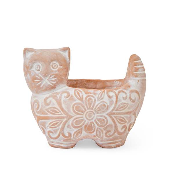 Ten Thousand Villages Garden Kitty Planter