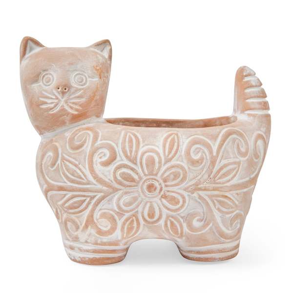Ten Thousand Villages Garden Kitty Planter