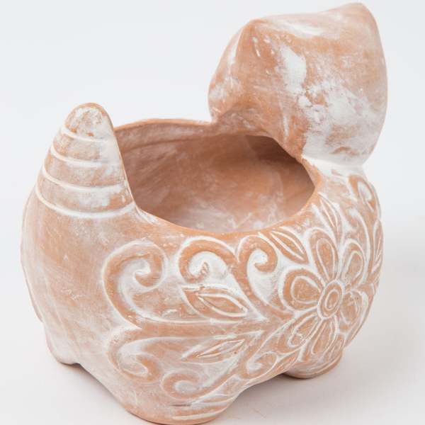 Ten Thousand Villages Garden Kitty Planter
