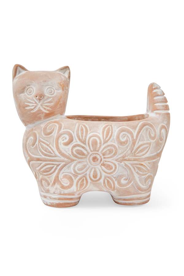 Ten Thousand Villages Garden Kitty Planter