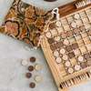 Ten Thousand Villages Handcarved Wood Reversi Game - Thumbnail 2