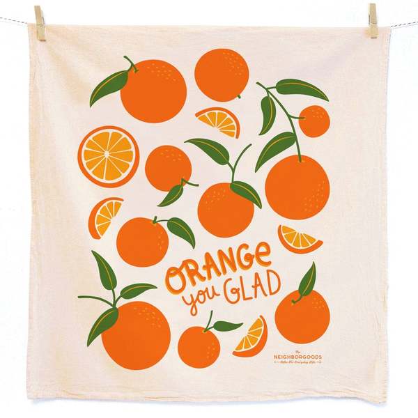 The Neighborgoods Orange Dish Towel