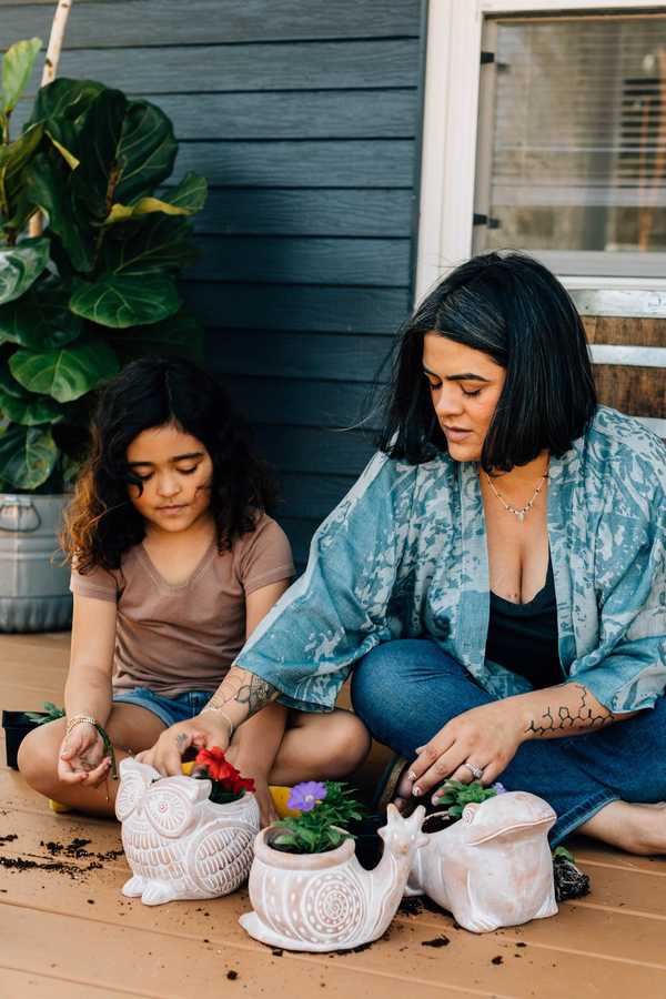 Ten Thousand Villages Owl Planter