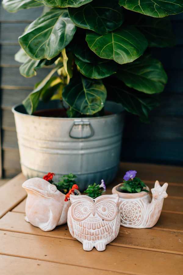 Ten Thousand Villages Owl Planter