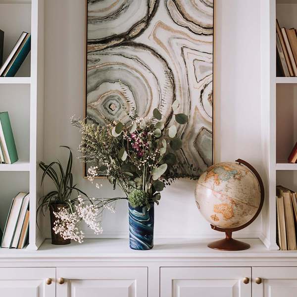 Ten Thousand Villages Phoenician Glass Vase