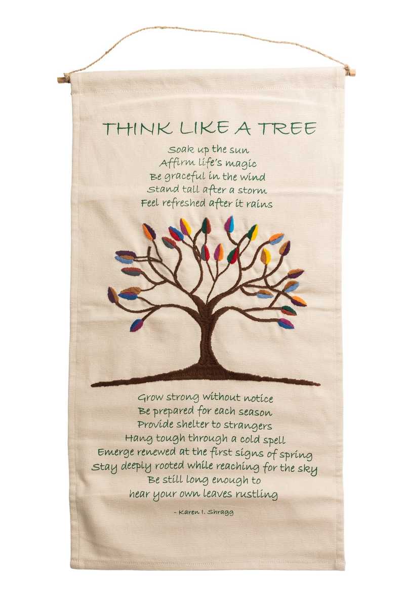 Ten Thousand Villages Tree Poem Wall Hanging