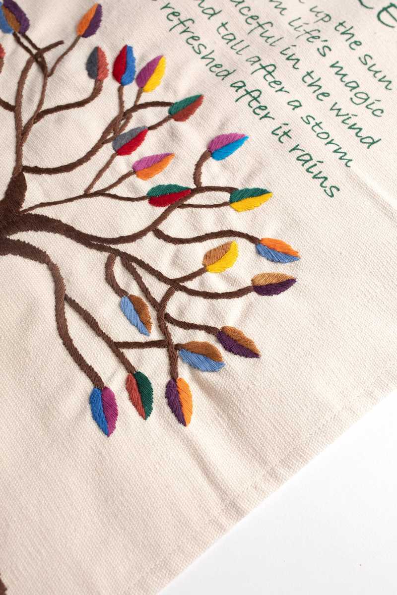 Ten Thousand Villages Tree Poem Wall Hanging