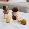 Ten Thousand Villages Upcycled Wood Stacking Stones Set of 9 - Thumbnail 1