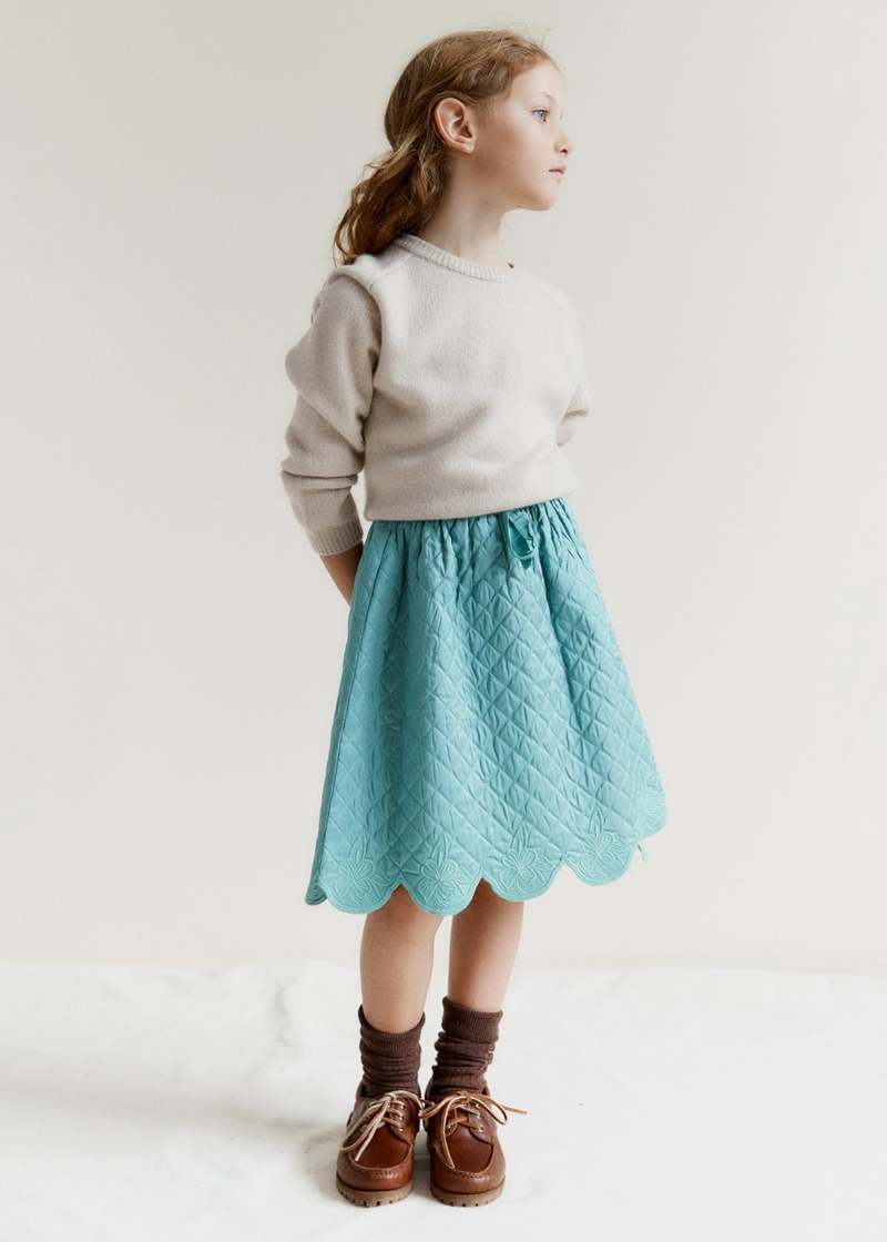 KIDS Caramel Poa Cashmere Jumper