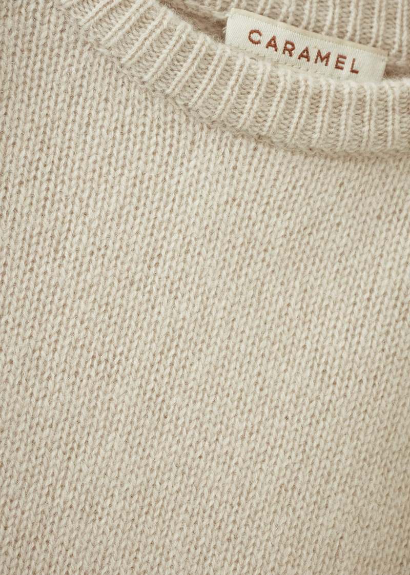 KIDS Caramel Poa Cashmere Jumper