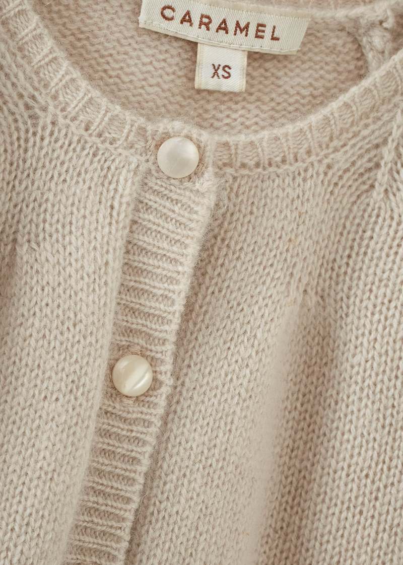 Caramel Rosa Baby Cashmere Cardigan