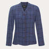 Rachel Comey Deboo Jacket Plaid - Navy Blue - Thumbnail 1