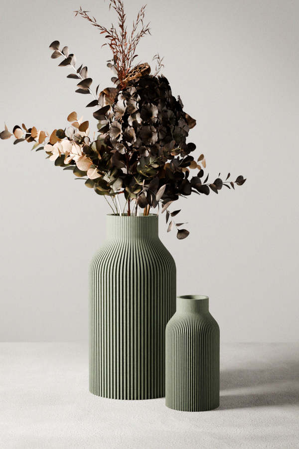 Modernized Pottery Bottle Vase