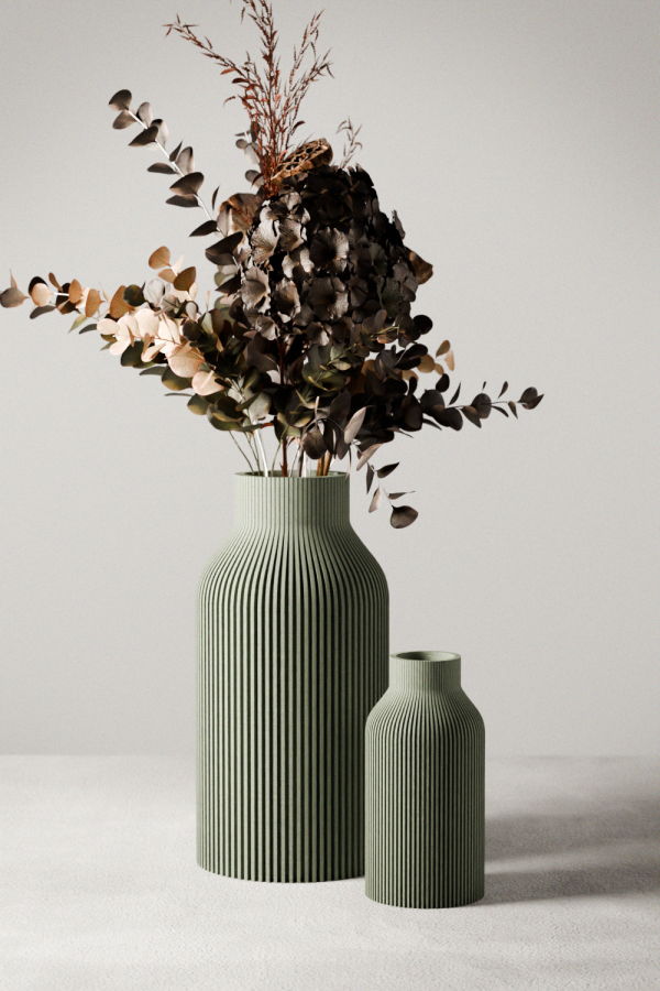 Modernized Pottery Bottle Vase