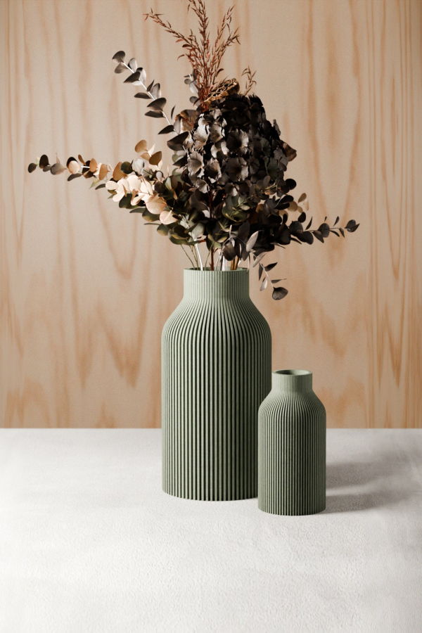 Modernized Pottery Bottle Vase
