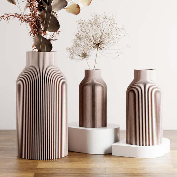 Modernized Pottery Bottle Vase