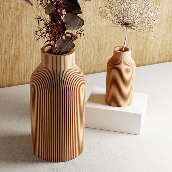 Modernized Pottery Bottle Vase