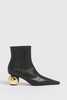 Marni Leather Ankle Boot - Black - Thumbnail 1