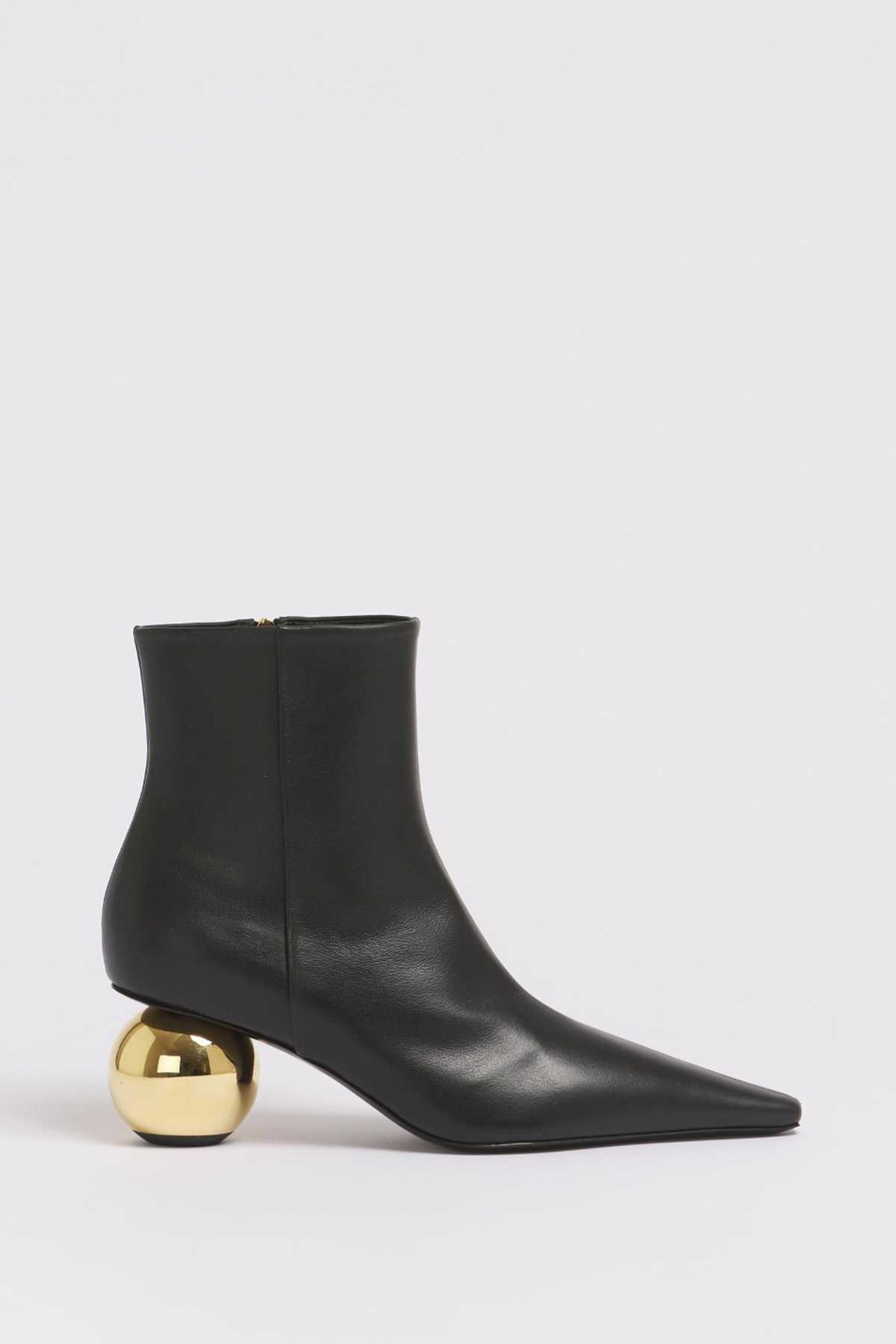 Marni Leather Ankle Boot - Black - Image 1 of 4