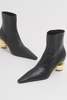 Marni Leather Ankle Boot - Black - Thumbnail 4