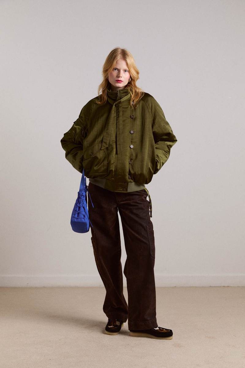 DAMSON MADDER Drew Flocked Jeans - Fig DAMSON MADDER Drew Flocked Jeans - Fig