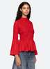 Sea NY Imogen L/S Top - Red - Thumbnail 4
