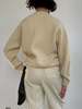 Bergman Natural Wool Fisherman Sweater - Cream White - Thumbnail 2