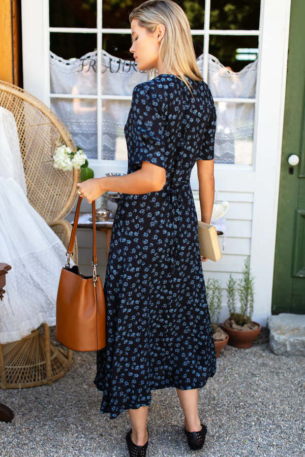 emerson fry dresses EMERSON FRY Women's Frances Frill Dress, Size XS, Navypaisleyprint Blue, Cotton