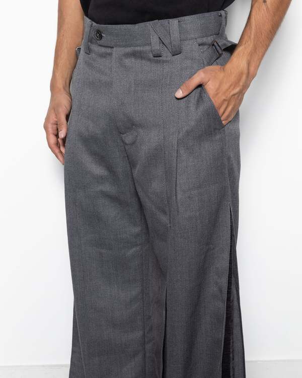 Nullus Accordion Pleated Tailored Trousers | Garmentory