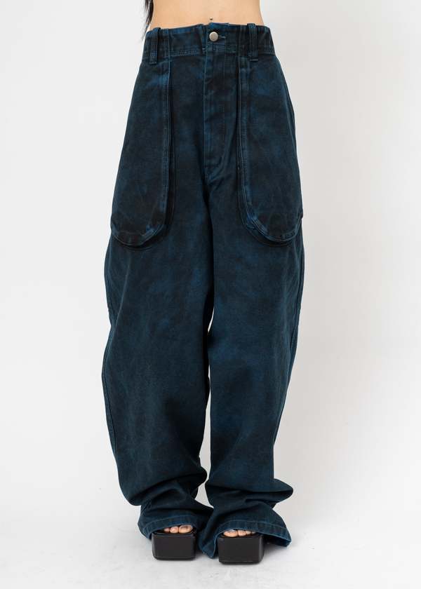 Kidill Stained Duck Pants - Black and Blue