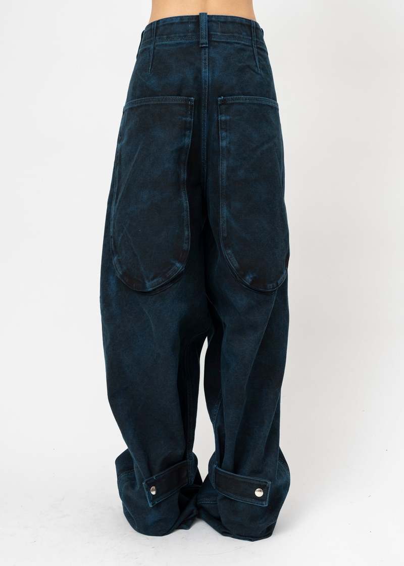 Kidill Stained Duck Pants - Black and Blue