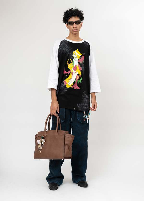 Kidill Punk Girl Raglan T-shirt - White