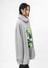 Kidill Punk Girl Raglan Pull-Over Sweatshirt - Gray - Thumbnail 2