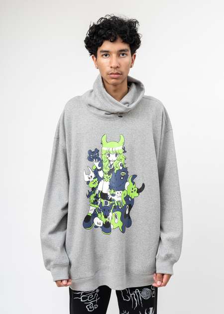 Kidill Hell Boy Knit Pullover Sweater - Purple | Garmentory