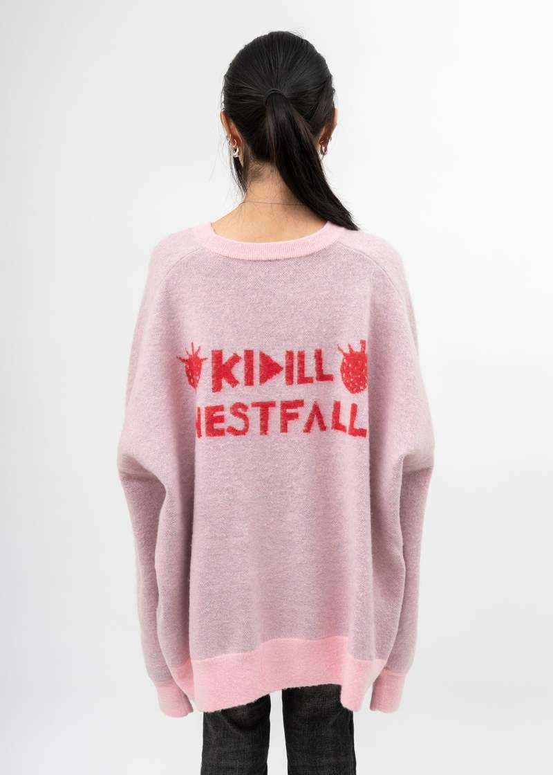 Kidill Fresh Jacquard Knit Pullover - Silver